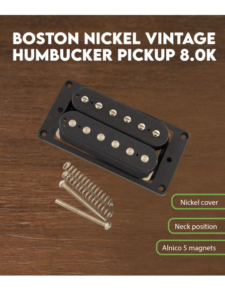 Boston Nickel Vintage Humbucker Pickup 8.8K