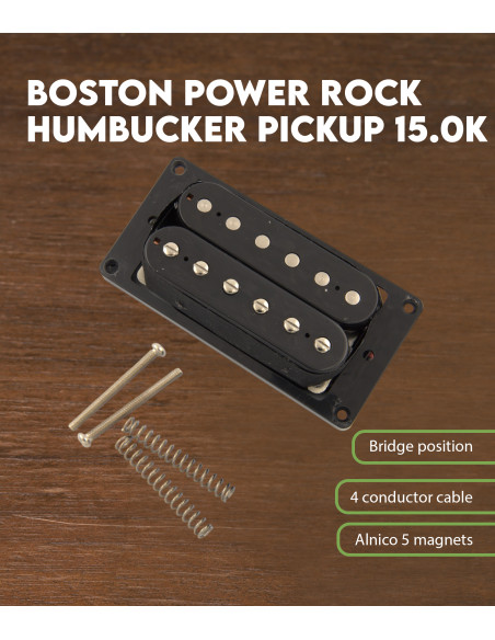 Características Pastilla Boston Power Rock Humbucker 15.0K