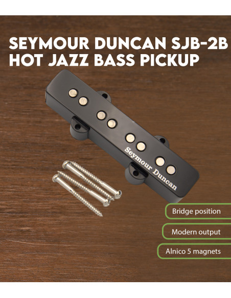 Características Pastilla Seymour Duncan Sjb-2b Hot Jazz Bass