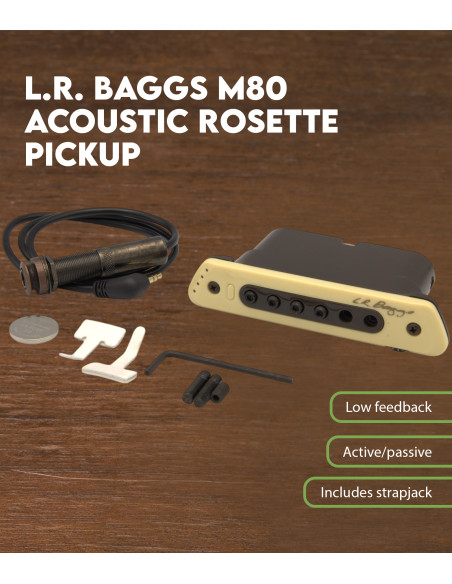 Características Pastilla L.R. Baggs M80 Acústica de Boca