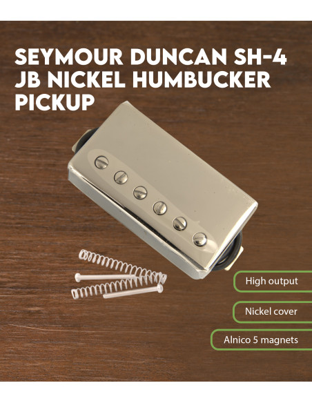 Características Pastilla Seymour Duncan Sh-4 Jb Nickel Humbucker