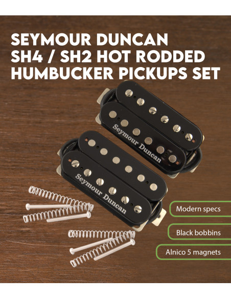 Características Set Pastillas Seymour Duncan Sh4 / Sh2 Hot Rodded Humbucker