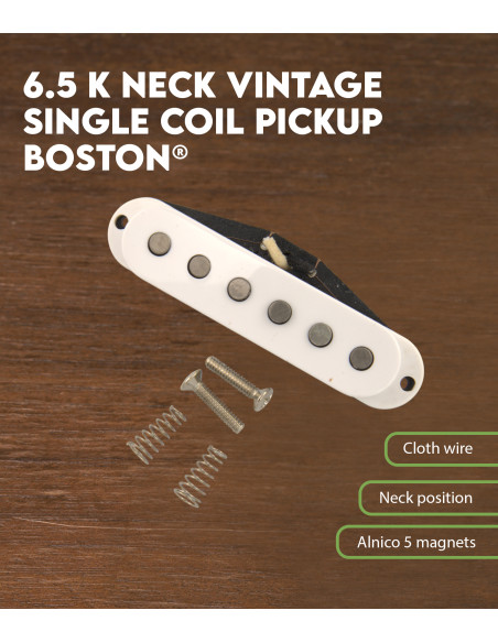 6.5 K neck vintage single coil pickup Boston®