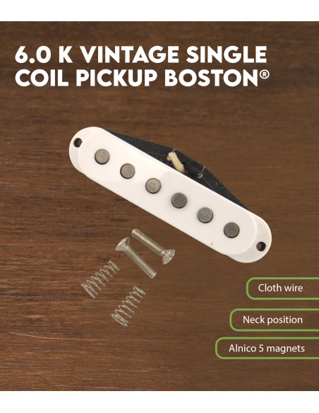 Características Pastilla single coil vintage 6.0 K Boston®