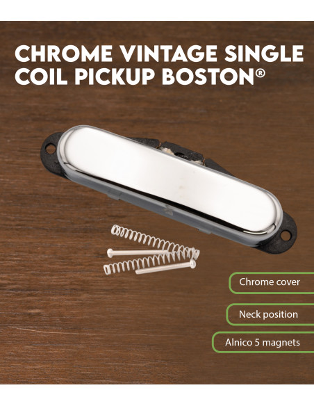 Chrome vintage single coil pickup Boston®