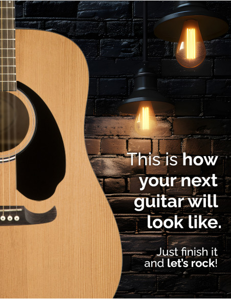 Tables Épinette Européen Torréfiée B Guitare Acoustique| Maderas Barber