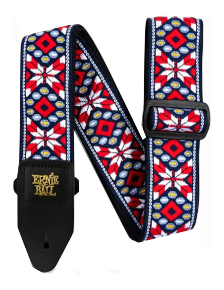 Sangle Ernie Ball Jacquard Taos Fire Red