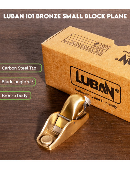 Mini Cepillo Luban Bronce 101 | Maderas Barber