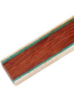 Couvre-joint Éclisse Blanc Vert - Padauk - Vert Blanc