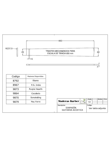 MB Exclusive's Sonokelling Fingerboard for Archtop Guitar is an excellent choice
