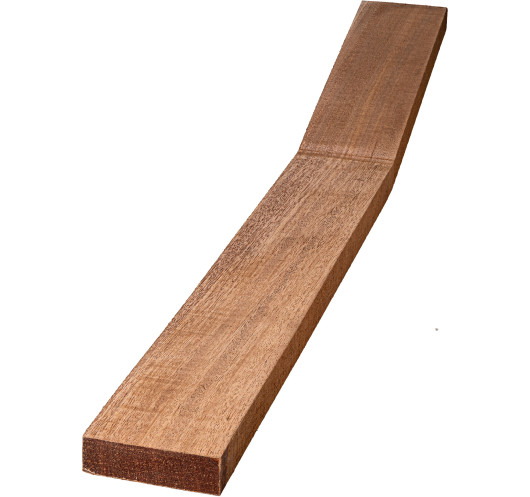 Manche Acajou D’Afrique Liquidation 500+250x85x25 mm Tête Angle 15º | Maderas Barber