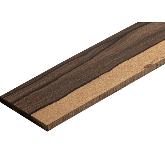 Clearance Ziricote Fingerboard 470/530x75x9 mm. | Maderas Barber