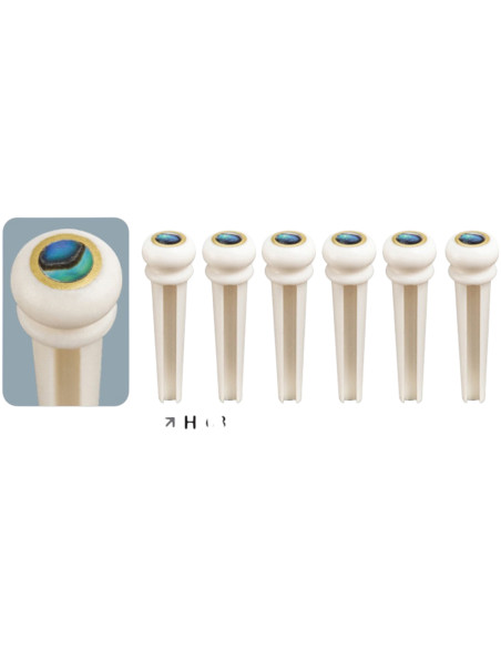 Pins Guitare Acoustique H-03 Os