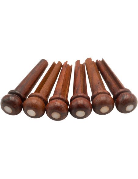Set Pins Cocobolo chitarra acustica BP-06 | Maderas Barber