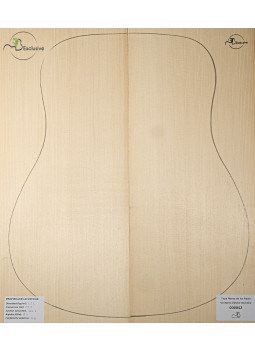Tavola abete delle Alpi n. 000042 chitarra classica/acustica MB Exclusive