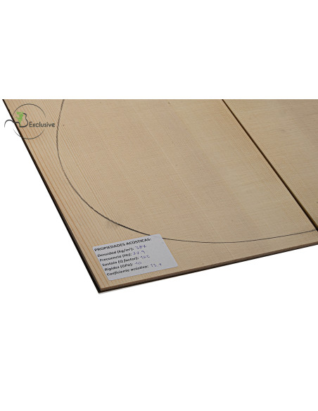 Tavola abete delle Alpi n. 000043 chitarra classica/acustica MB Exclusive
