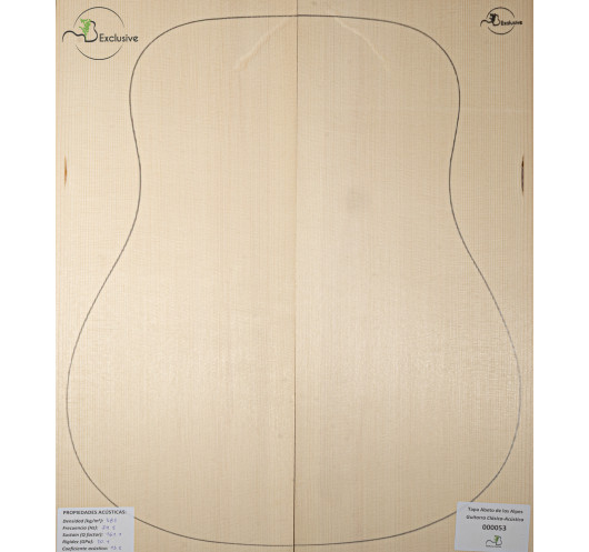 Decke Alpenfichte Nr. 000053 Konzertgitarre/Akustik MB Exclusive