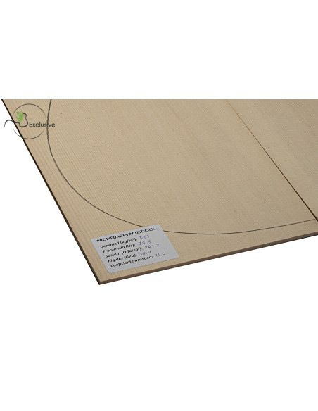 Tavola abete delle Alpi n. 000053 chitarra classica/acustica MB Exclusive