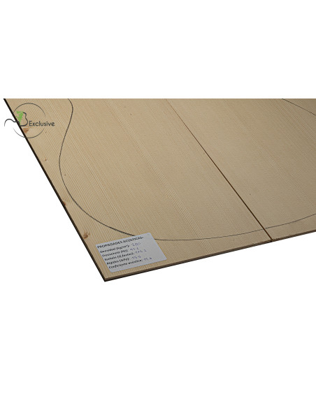 Tavola abete delle Alpi n. 000062 chitarra classica MB Exclusive