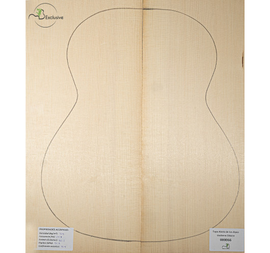 Tavola abete delle Alpi n. 000066 chitarra classica MB Exclusive