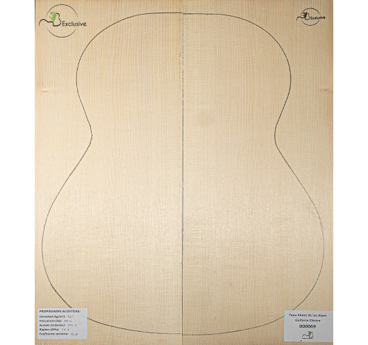 Tavola abete delle Alpi n. 000069 chitarra classica MB Exclusive