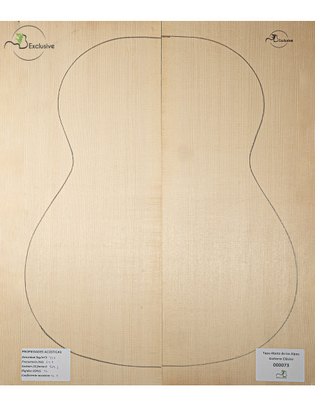 Alpine Spruce Classical Guitar Top MB Exclusive Nº 000073
