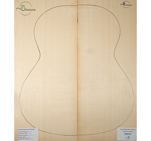 Tavola abete delle Alpi n. 000076 chitarra classica MB Exclusive