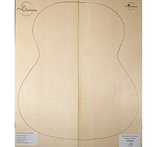 Alpine Spruce Classical Guitar Top MB Exclusive Nº 000079