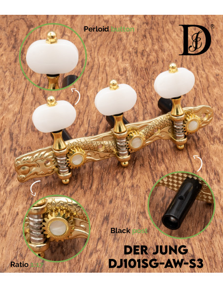 Clavijero Der Jung DJ101SG-AW-S3 | Maderas Barber