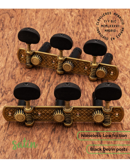 Mécanique Aparicio Guitare Classique Modèle Toledo Bronze/Ébène | Maderas Barber