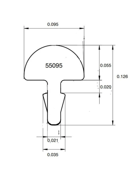 Set Traste Jescar 2,41mm Alpaca FS55095-NS | Maderas Barber