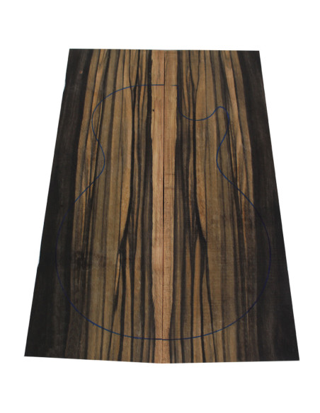 Carved Top en Ébène Exotique 500/550 x 170/200 x 16 mm
