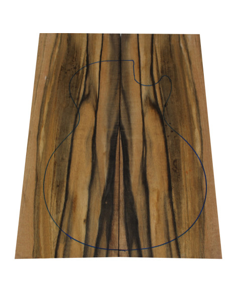 Carved Top ebano esotico 500/550x170/200x16 mm | Maderas Barber