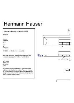 Plano Guitarra Clásica Hermann Hauser