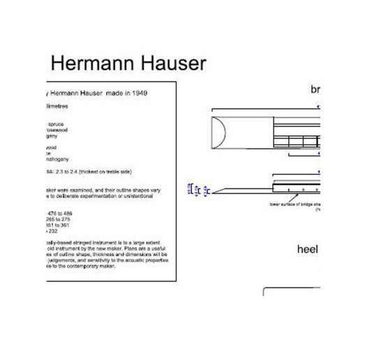 Plano Guitarra Clásica Hermann Hauser