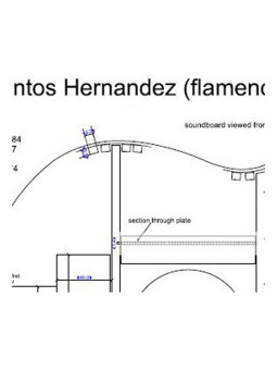 Plano Guitarra Flamenca Santos Hernández