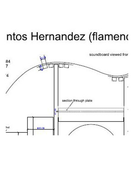 Plano Guitarra Flamenca Santos Hernández