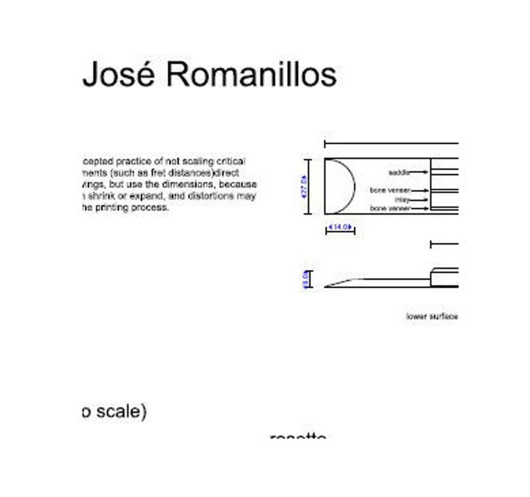 Jose Romanillos Classic Guitar Plan
