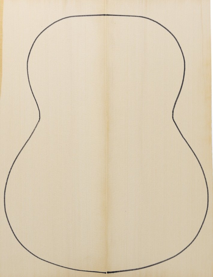 AA European Spruce Natural Dry 20 Years Classical Guitar Tops