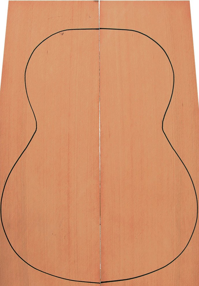 A Red Cedar Natural Dry 30 Years Classical Guitar Tops