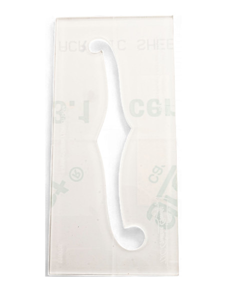 Archtop F Holes Template | Maderas Barber