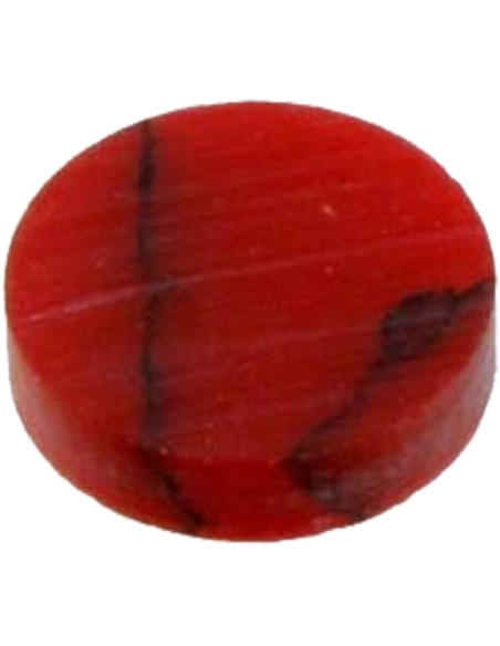 All parts Red Jasper Stone Inlay Dots, 12 pcs