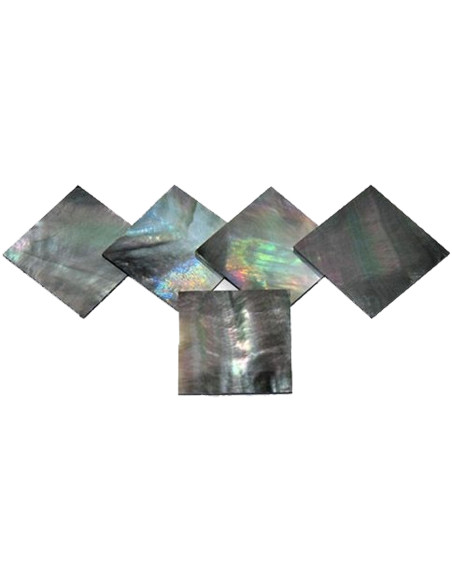Buy Black Mother of Pearl shell blank 30x30x1,5mm