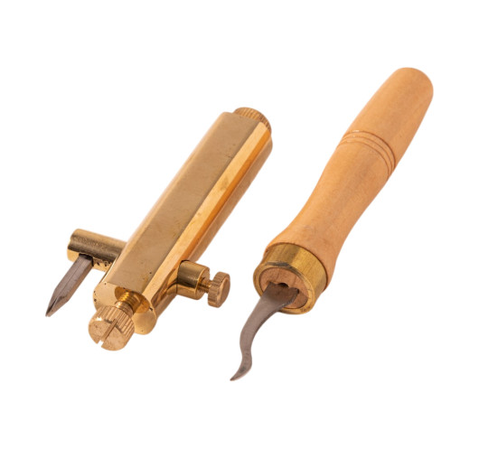 2-Blade Purfling Marker for Viola, Violin, and Cello