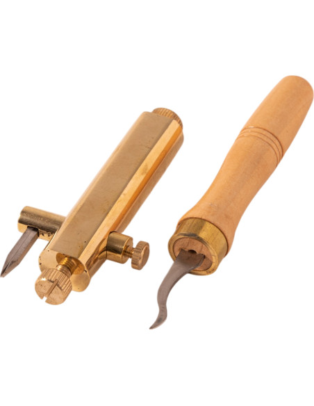Gramil de 2 Hojas para Filetes de Viola, Violín y Violonchelo
