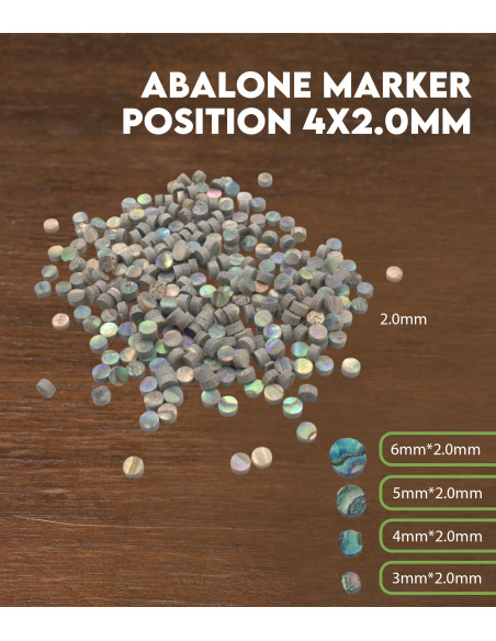 Repère de position en Abalone 4x2.0mm