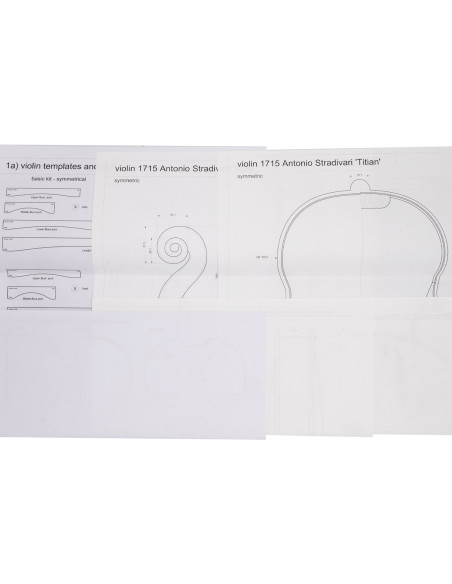Templates and Mould Violin Stradivarius Titian 1715 | Maderas Barber