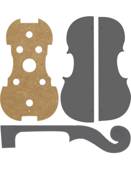 Set Plantillas y Molde Violín Stradivarius Titian 1715