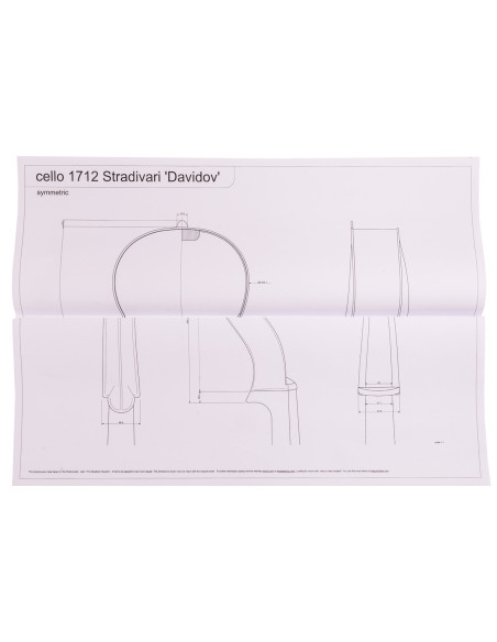 Set Schablones Chelo Stradivarius Davidov 1712 | Maderas Barber