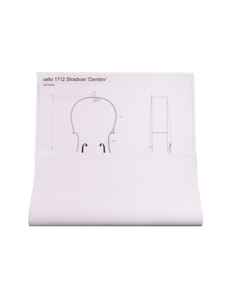Set Schablones y Molde Chelo Stradivarius Davidov 1712 | Maderas Barber
